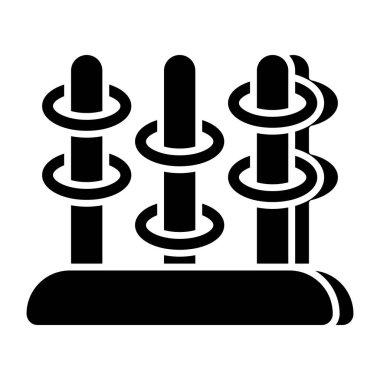 Halka atma oyununun modern tasarım simgesi