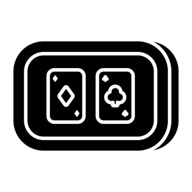 Taşınabilir poker kartlarının düz tasarımı