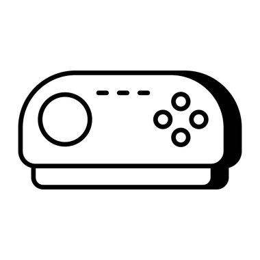 Düz dizayn, projektörün simgesi