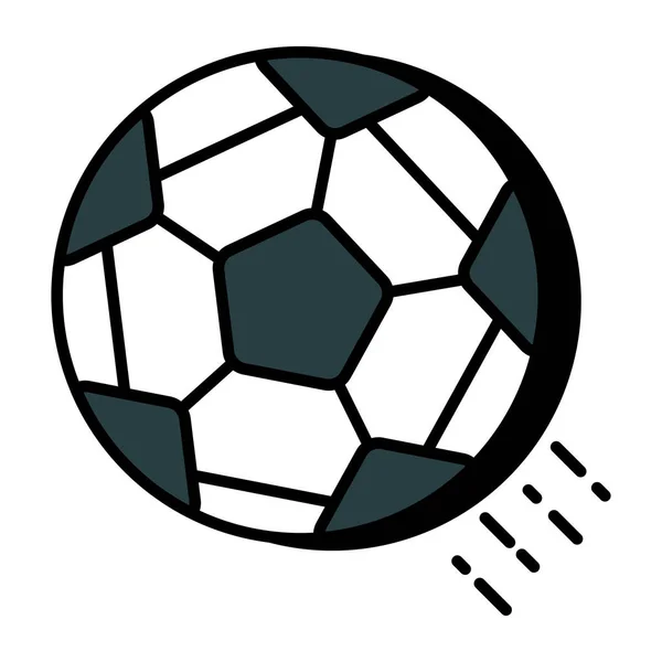 Moderne Design Ikone Des Fußballs — Stockvektor