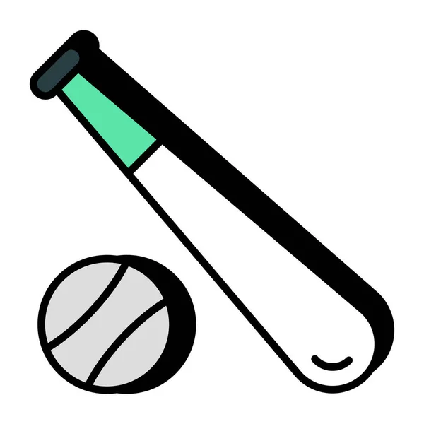 Підходяща Іконка Дизайну Бейсболу — стоковий вектор