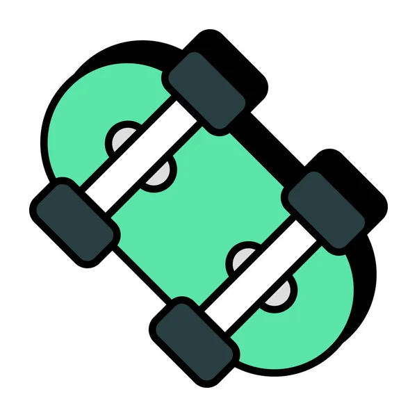 Návrh Ikon Skateboardu — Stockový vektor