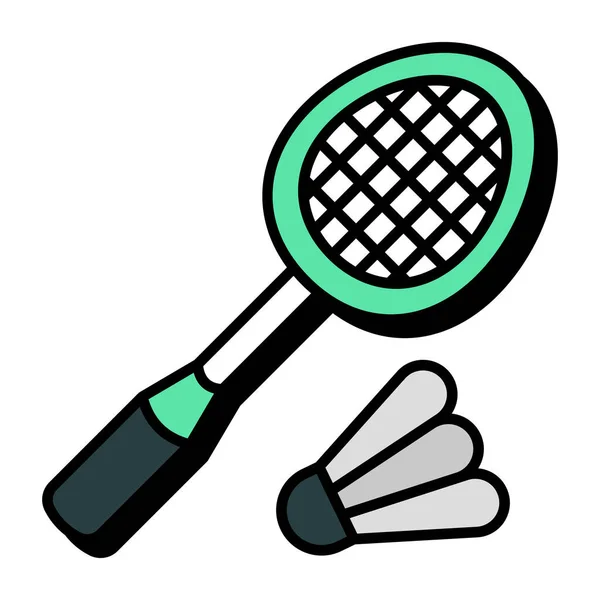Trendy Vektorový Design Badmintonu — Stockový vektor