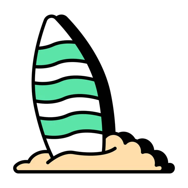Icona Della Tavola Avventura Design Alla Moda Della Tavola Surf — Vettoriale Stock