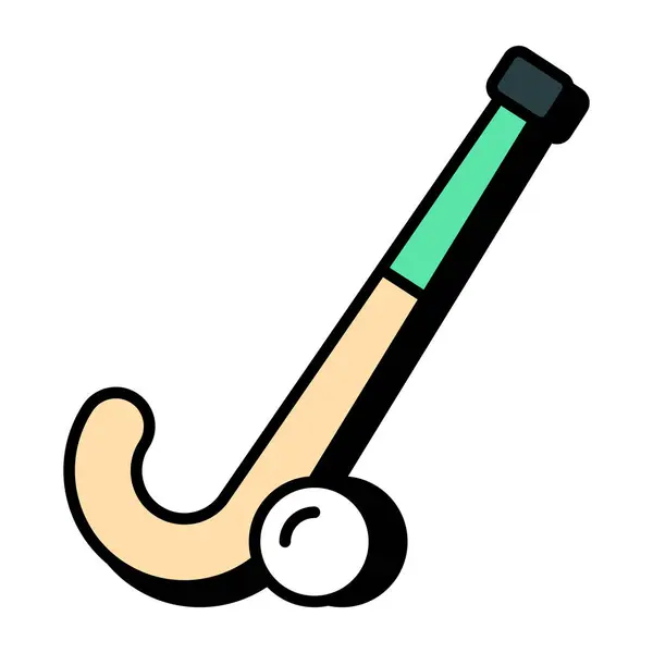 Плоский Іконка Дизайну Хокею — стоковий вектор