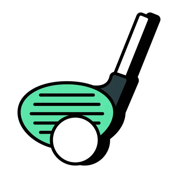 Platt Design Ikon Golfspel — Stock vektor