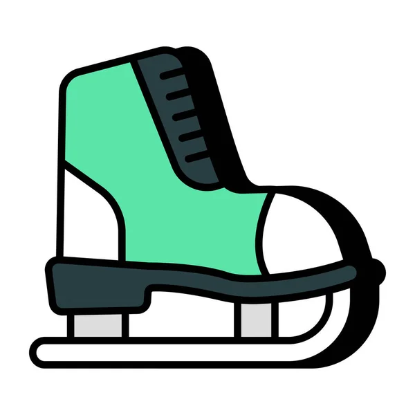 Vector Design Ice Skate - Stok Vektor