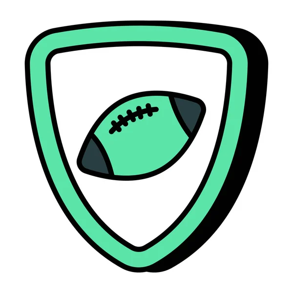 Premium Download Symbol Für Sicherheit Rugby — Stockvektor