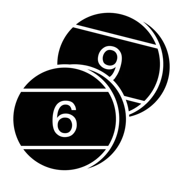 Een Trendy Vector Ontwerp Van Biljartballen — Stockvector