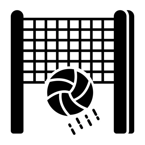 Ícone Download Premium Jogo Voleibol — Vetor de Stock