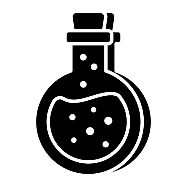 化学瓶 实验载体的可编辑设计图标 — 图库矢量图片