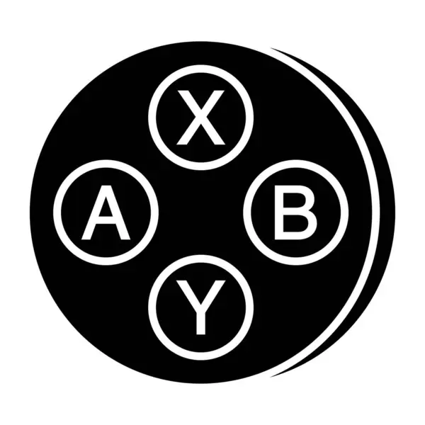 制御ボタンの編集可能なデザインアイコン — ストックベクタ