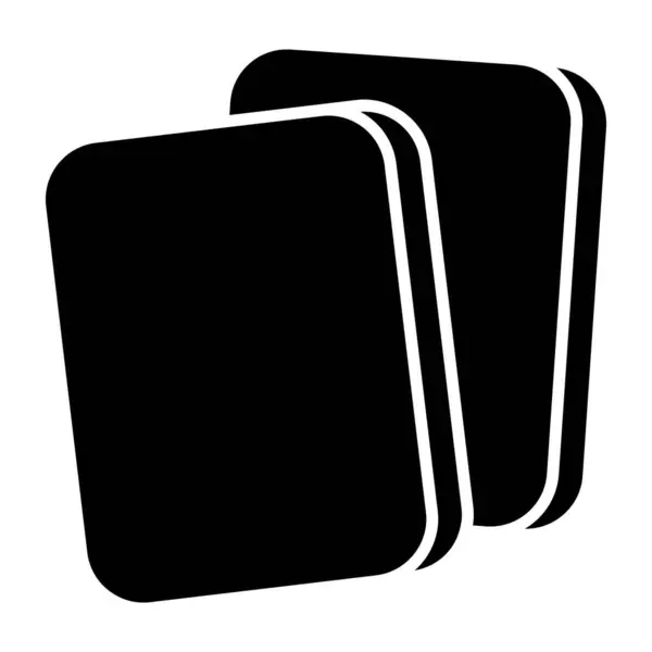 Jedinečná Designová Ikona Penalizačních Karet — Stockový vektor