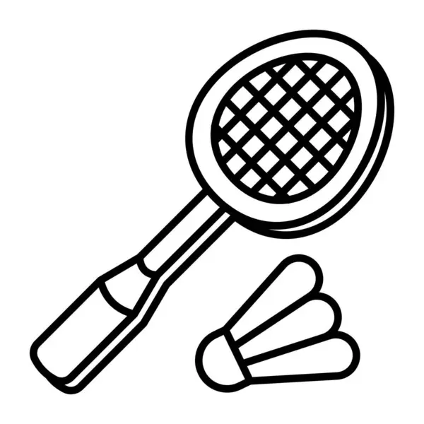 Design Vetor Moda Badminton —  Vetores de Stock