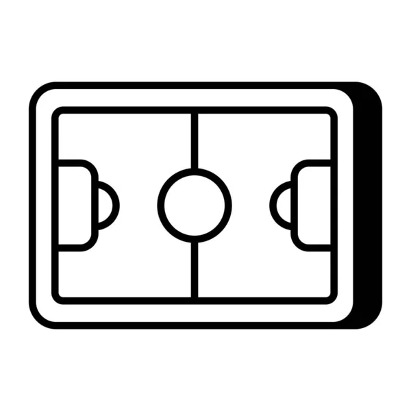 ホッケーピッチの完璧なデザインアイコン — ストックベクタ