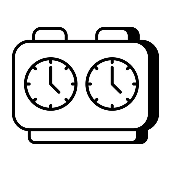 Ícone Design Plano Bomba Relógio — Vetor de Stock