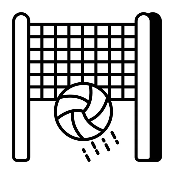 Premium Icono Descarga Voleibol Juego — Vector de stock