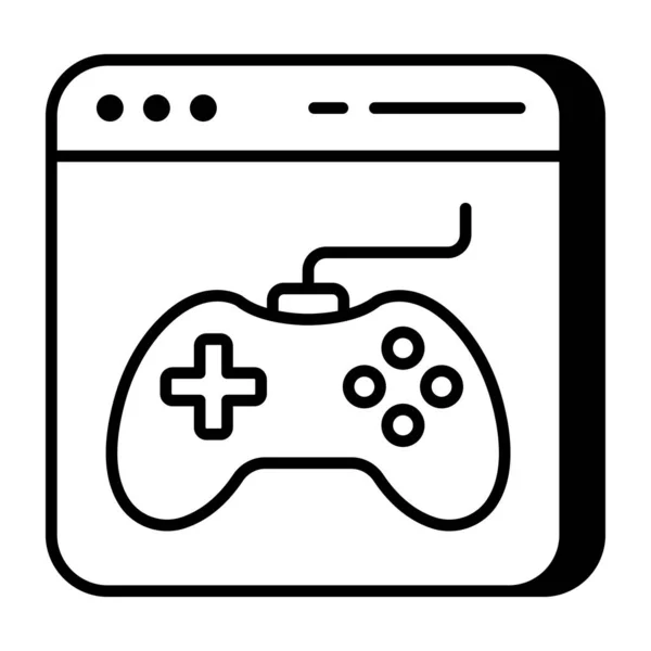 ゲームサイトの創造的なデザインアイコン — ストックベクタ