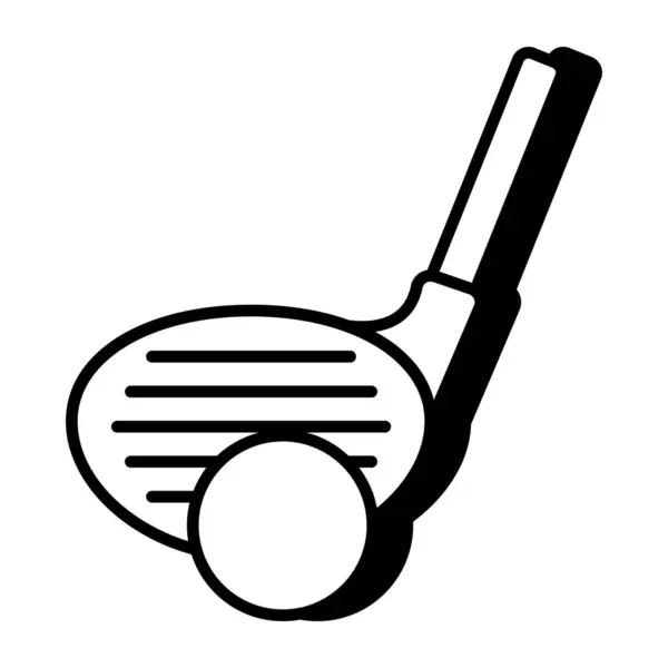 Icono Diseño Plano Golf Juego — Archivo Imágenes Vectoriales