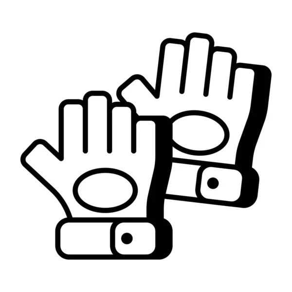 手罩图标 手套扁平设计 — 图库矢量图片
