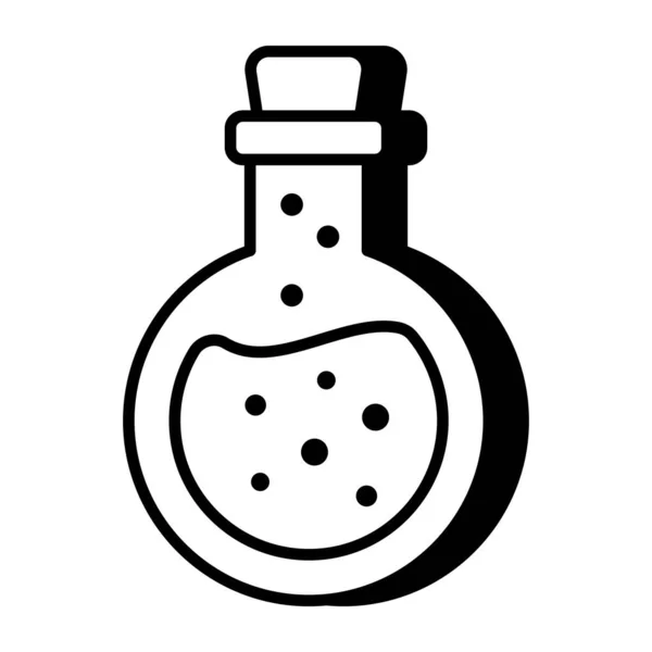 化学瓶 实验载体的可编辑设计图标 — 图库矢量图片