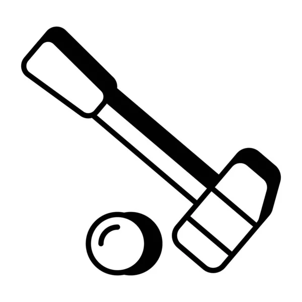 Icono Diseño Único Polo Juego — Vector de stock