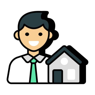 Emlakçının simge tasarımı