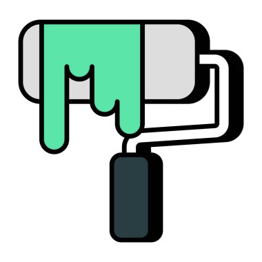 Boya silindirinin mükemmel tasarım simgesi