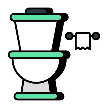 An icon design of commode