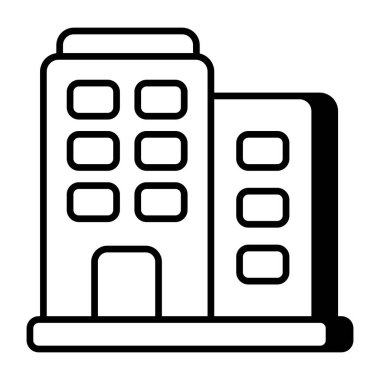 Ticari yapının modern tasarım simgesi