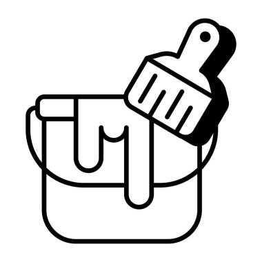       Boya kovasının mükemmel tasarım vektörü 