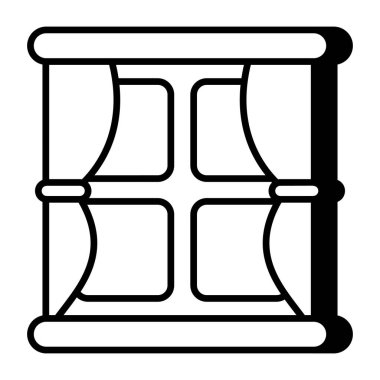 Editable design icon of window