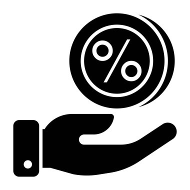 Modern tasarım indirim ikonu