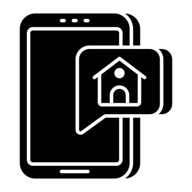 Mobil özellik sohbetinin modern tasarım simgesi