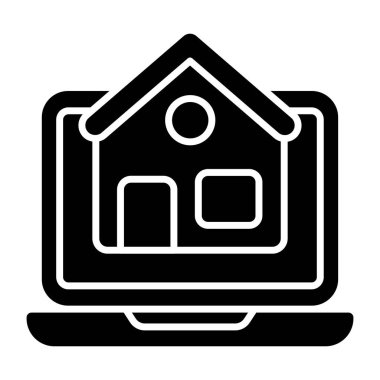 Çevrimiçi özelliğin kavramsal düz tasarım simgesi