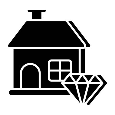 Premium evin renkli tasarım simgesi