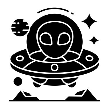 Uzaylının premium indirme simgesi 