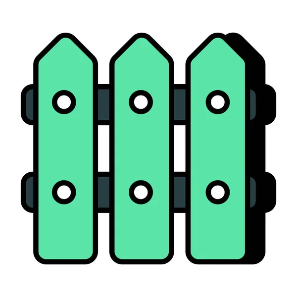 Icon Design Fence — Vector de stock