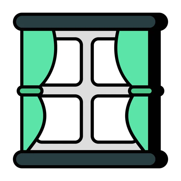 Editable Design Icon Window — Vetor de Stock