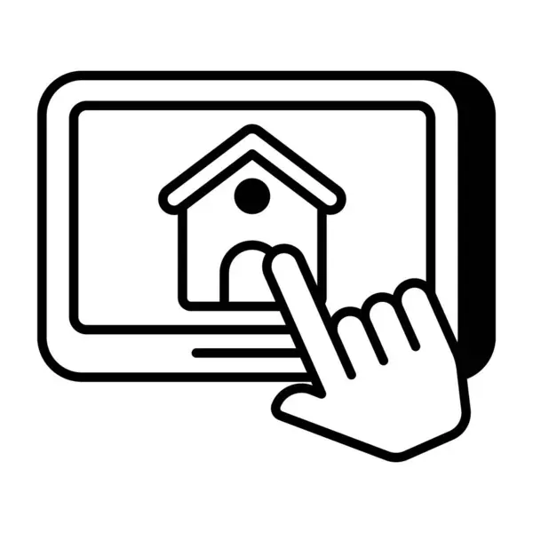 Premium Download Symbol Für Ausgewähltes Zuhause — Stockvektor