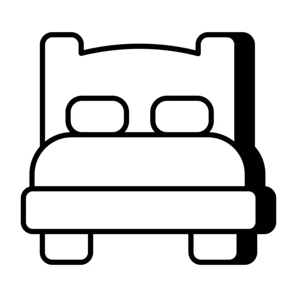 Premium Download Icon Bed — Vetor de Stock
