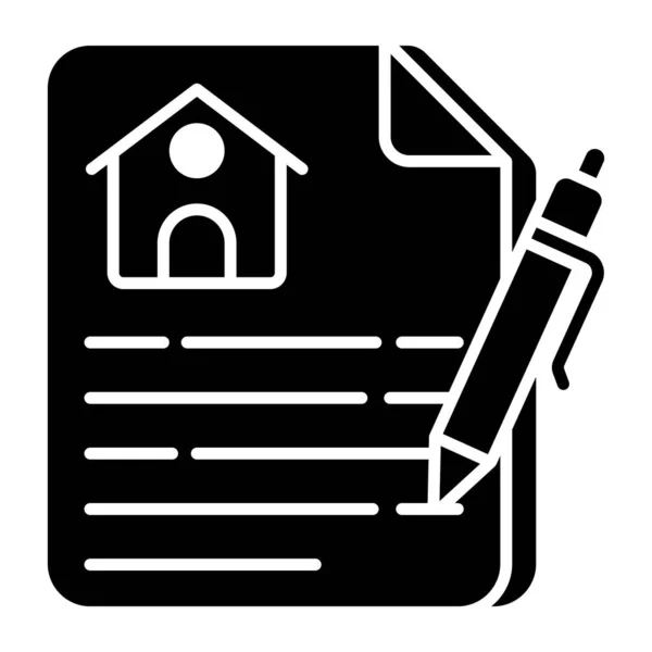 Unique Design Icon Property Paper — Stockový vektor