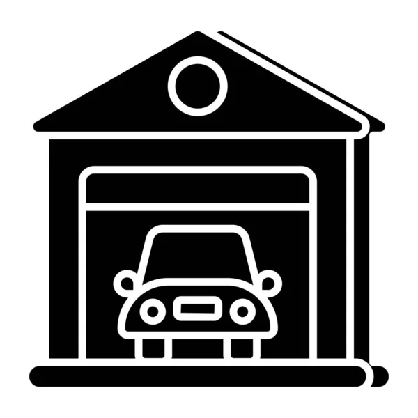 Premium Download Icoon Van Garage — Stockvector