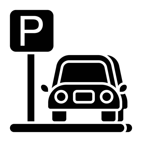 Premium Download Icon Car Parking — Stock Vector