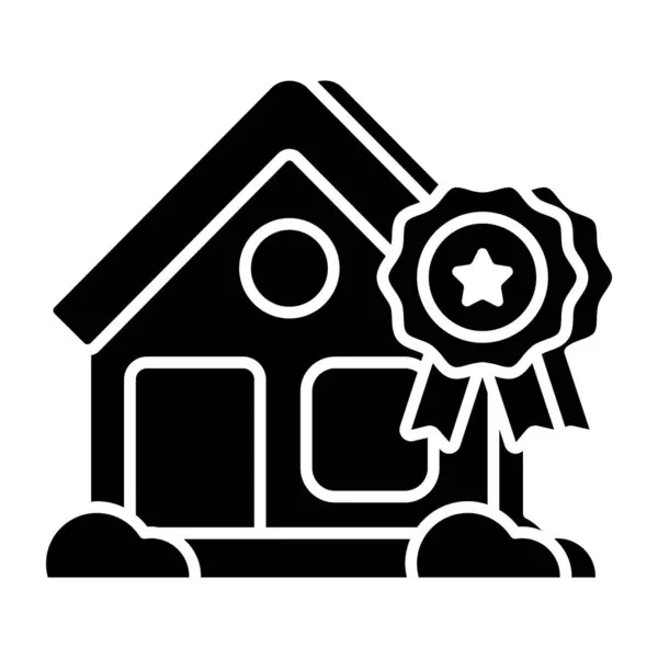 Editable Design Icon Home Discount — Stock Vector