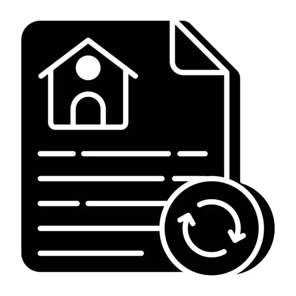 Unique Design Icon Property Paper — Stockvektor