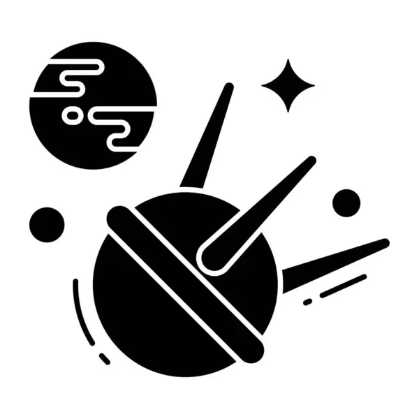 Икона Современного Дизайна Спутника — стоковый вектор