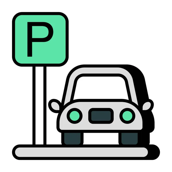 Premium Pobierz Ikonę Parkingu Ilustracja Stockowa