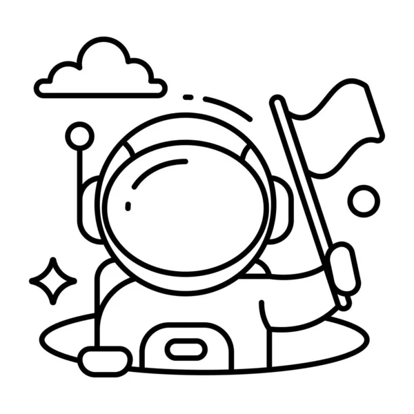 宇航员的图标设计 — 图库矢量图片