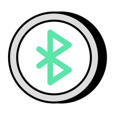 Modern tasarımda bluetooth işaret simgesi 